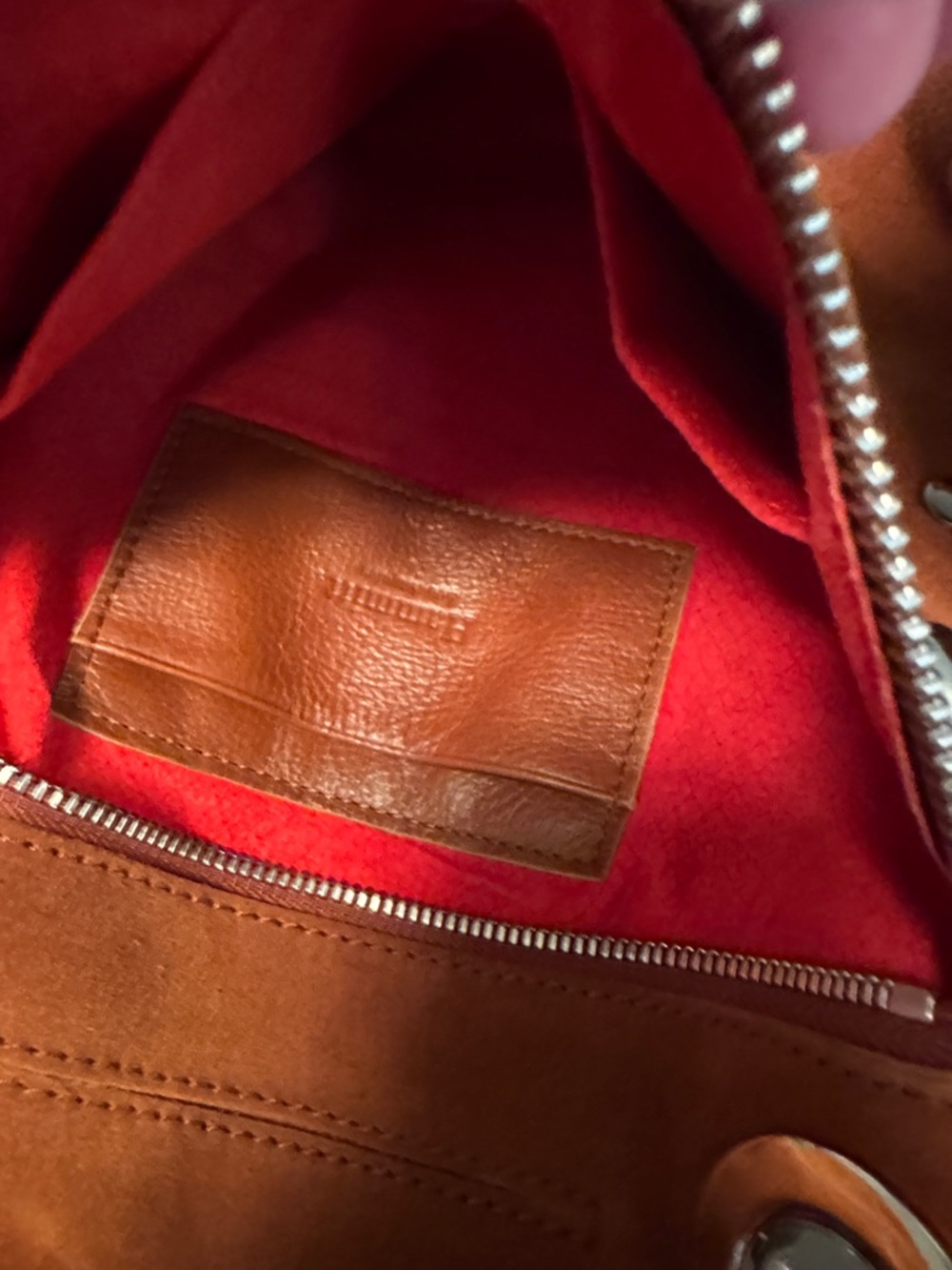 Hammitt Rust Suede Crossbody with Silver Hardware - Picture 13 of 16